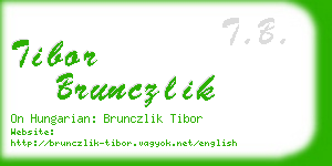 tibor brunczlik business card
